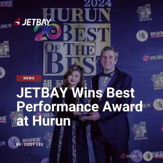 JETBAY Wins Best Performance Award for Private Jet Charter Services at Hurun Best of the Best Awards 2024