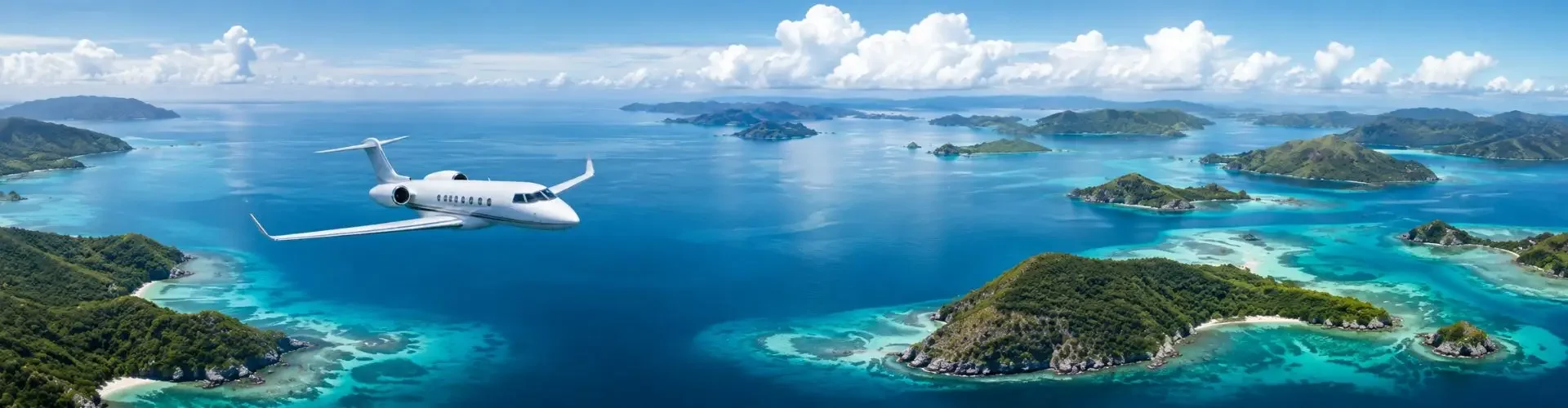The Ultimate Guide to Sewa Jet Pribadi in Indonesia Private jet flying between islands in Indonesia