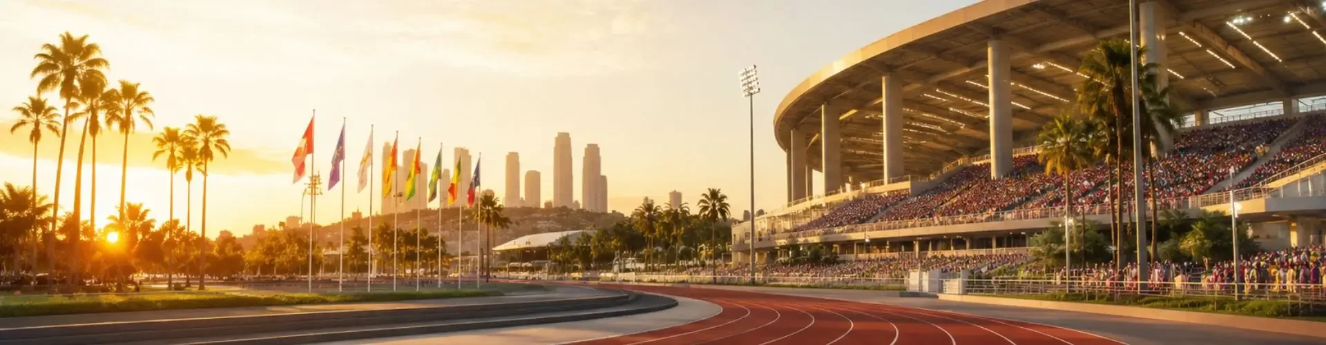 Los Angeles stadium scene for the Summer Olympics 2028
