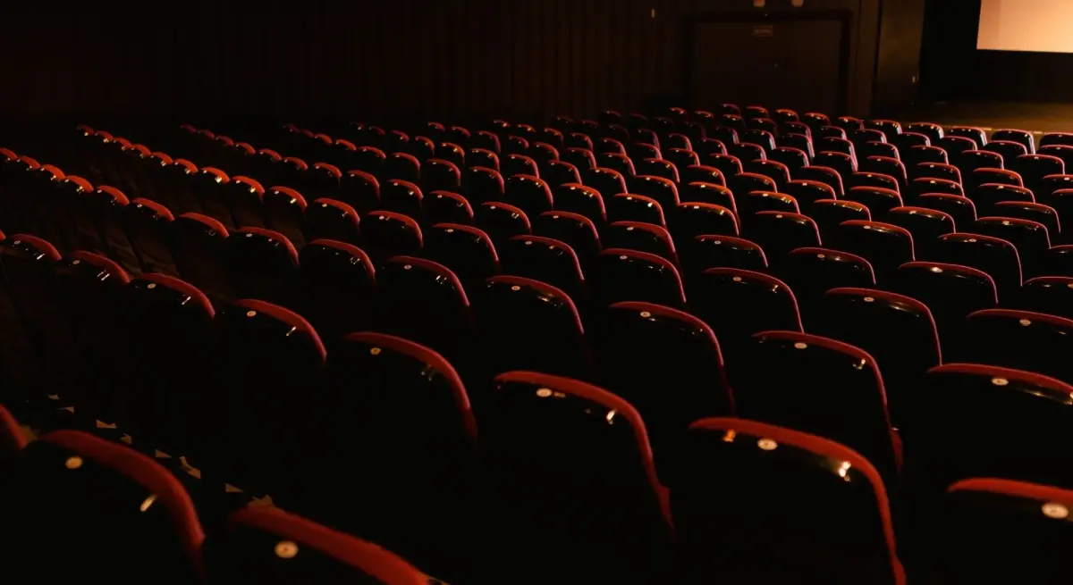 An array of chairs in Venice Film Festival cinema