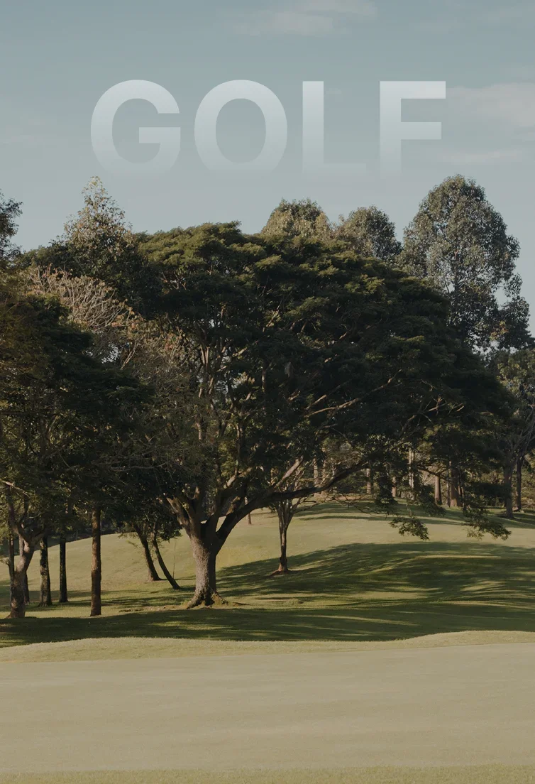 Pristine golf course fairway with mature trees and rolling hills at Pinehurst resort destination