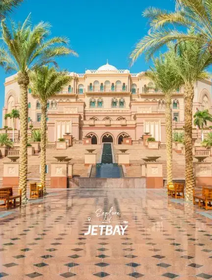 Abu Dhabi international airport runway and private jet FBO terminal handling charter arrivals