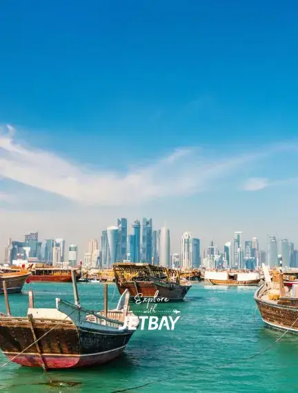 Arrival and customs hall at Doha international airport for private jet charter passengers
