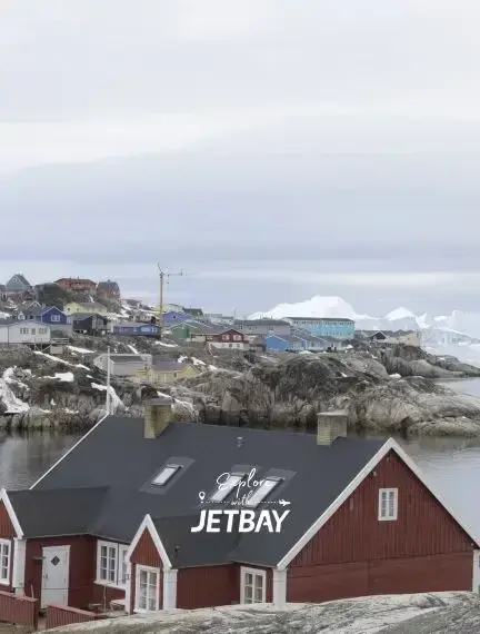 Arrival and customs hall at Ilulissat international airport for private jet charter passengers