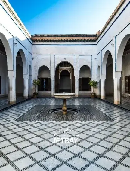 Arrival and customs hall at Marrakech international airport for private jet charter passengers
