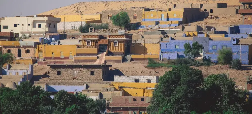Beach resort and clear coastal waters in Aswan on a private jet charter itinerary