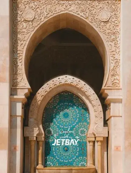 Casablanca international airport runway and private jet FBO terminal handling charter arrivals