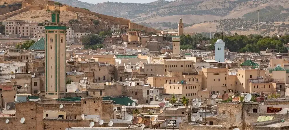 Cultural and natural attractions in Fes featured on a private jet charter itinerary