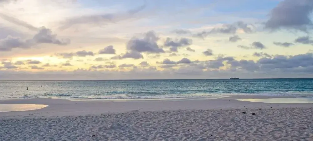 Cultural and natural attractions in Oranjestad featured on a private jet charter itinerary
