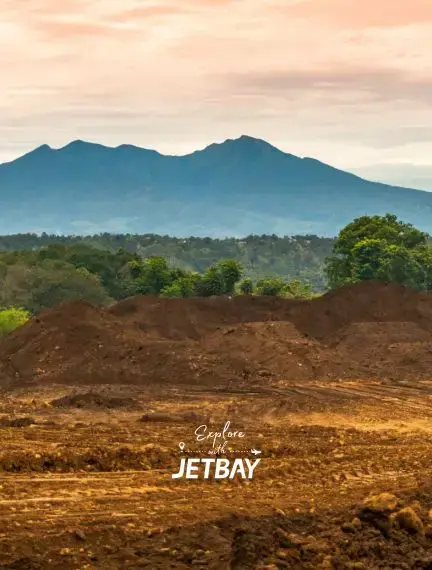 Scenic mountain landscape of Davao City Philippines showcasing lush tropical forests and volcanic peaks