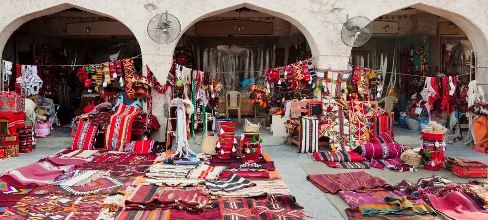 Historic city centre and heritage landmarks of Doha visited by private jet charter guests