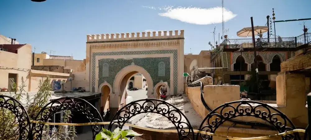 Historic city centre and heritage landmarks of Fes visited by private jet charter guests