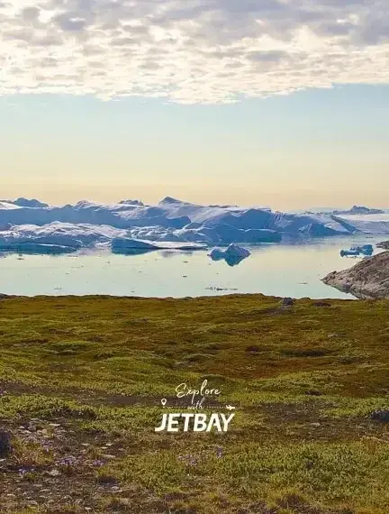 Ilulissat international airport runway and private jet FBO terminal handling charter arrivals