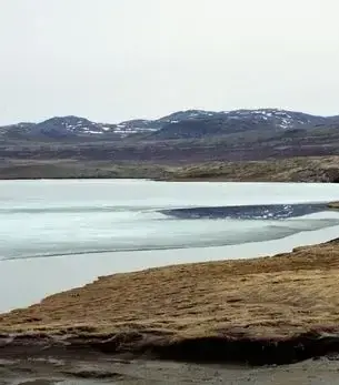 Kangerlussuaq skyline and landmark attractions seen on descent during a private jet charter approach