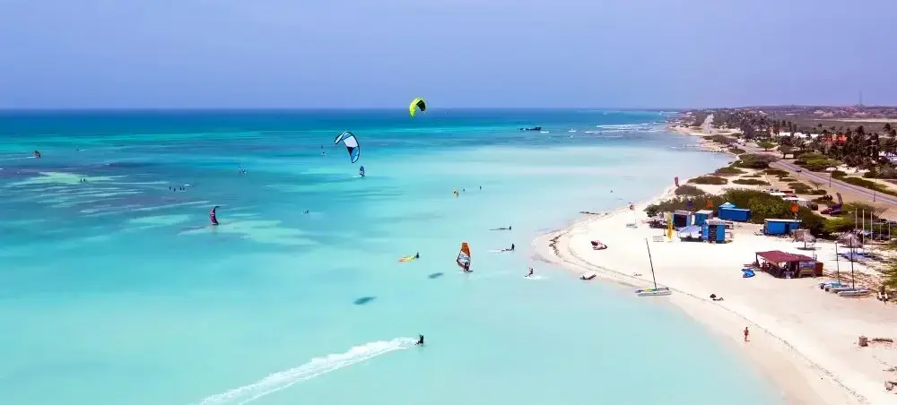 Local cuisine and dining scene in Oranjestad popular with private jet charter passengers