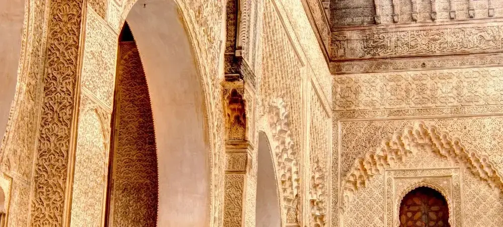 Outdoor market and shopping district in Fes visited by private jet charter travellers