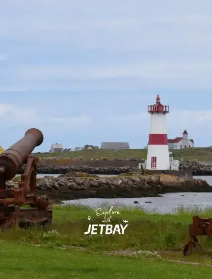 Saint Pierre City international airport runway and private jet FBO terminal handling charter arrivals