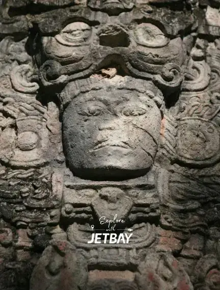 Ancient stone carvings at Costa Rican archaeological site showcasing pre-Columbian artistry in San Jose