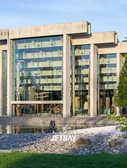 Modern concrete and glass building with distinctive architectural design reflecting Vancouver's urban sophistication