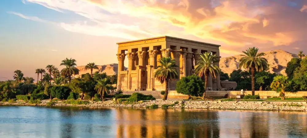 Waterfront promenade and landmark architecture in Aswan for private jet charter visitors