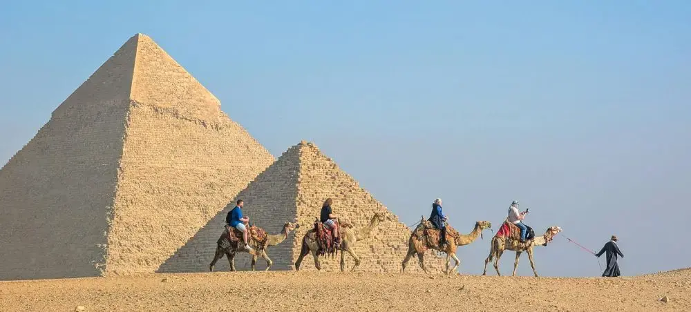 Waterfront promenade and landmark architecture in Luxor for private jet charter visitors