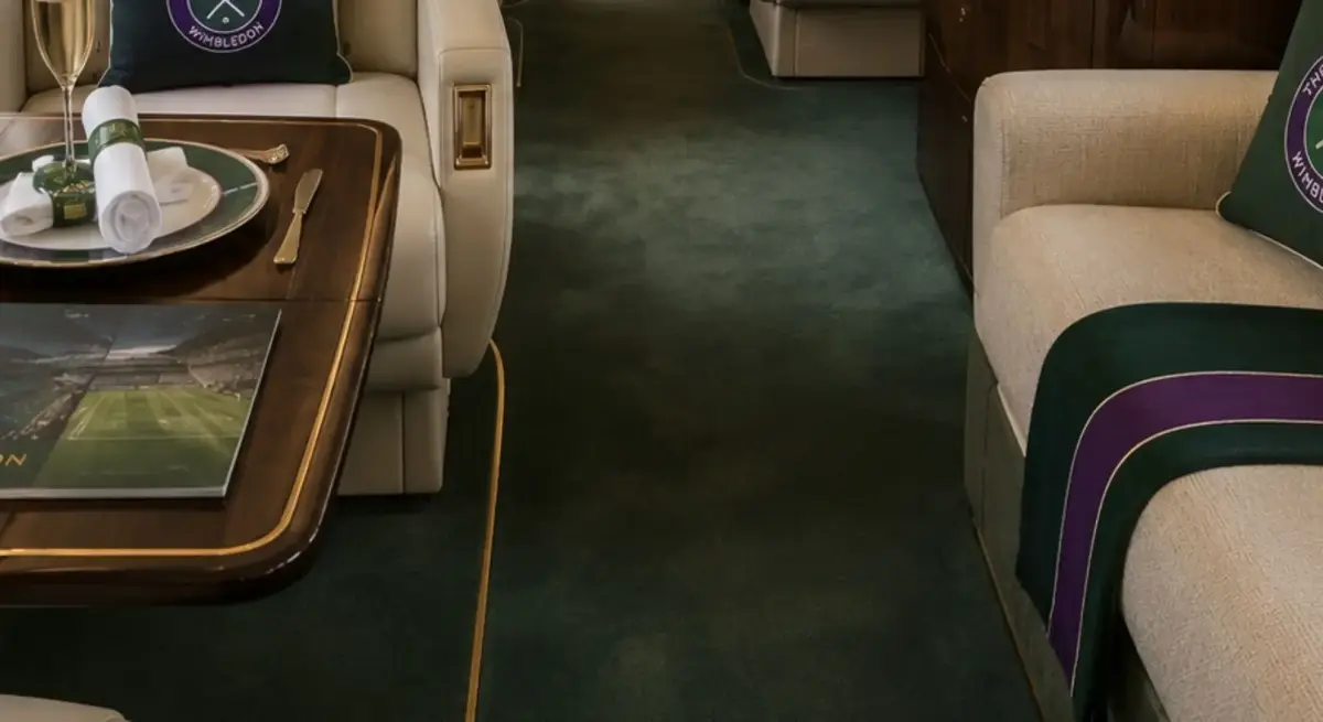 Private jet cabin for a wimbledon for private jet charter passengers