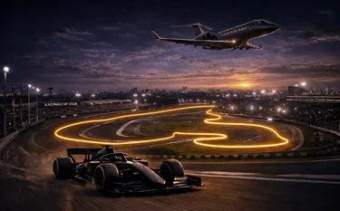 Private Jet to the São Paulo Grand Prix (2026) Private jet cabin with panoramic windows during a sao paulo grand prix 2026 charter