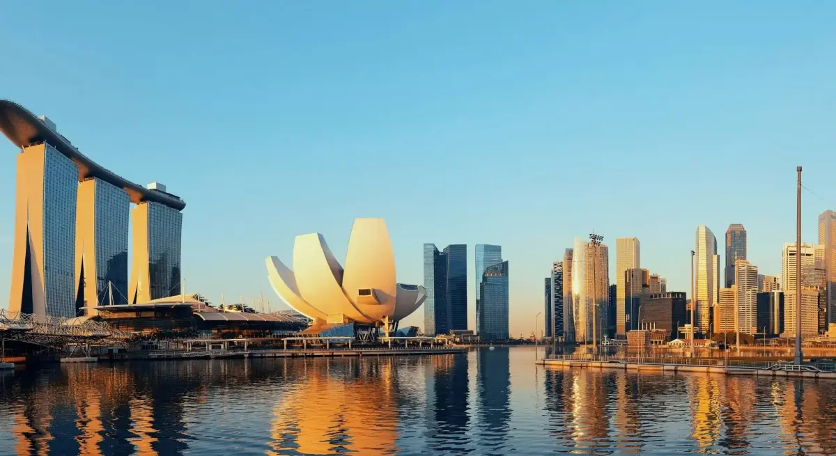 Private jet lounge and tarmac scene at departure for a singapore grand prix 2026 charter