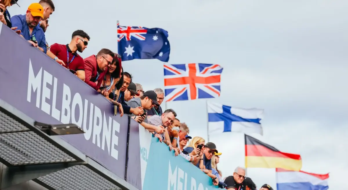 Private jet lounge and tarmac scene at departure for a formula 1 grand prix travel charter