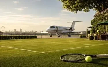 Private jet to for a wimbledon 2026 portrait for private jet charter passengers
