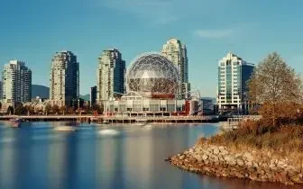 Vancouver waterfront skyline science for a world dome world cup 2026 match destination card item