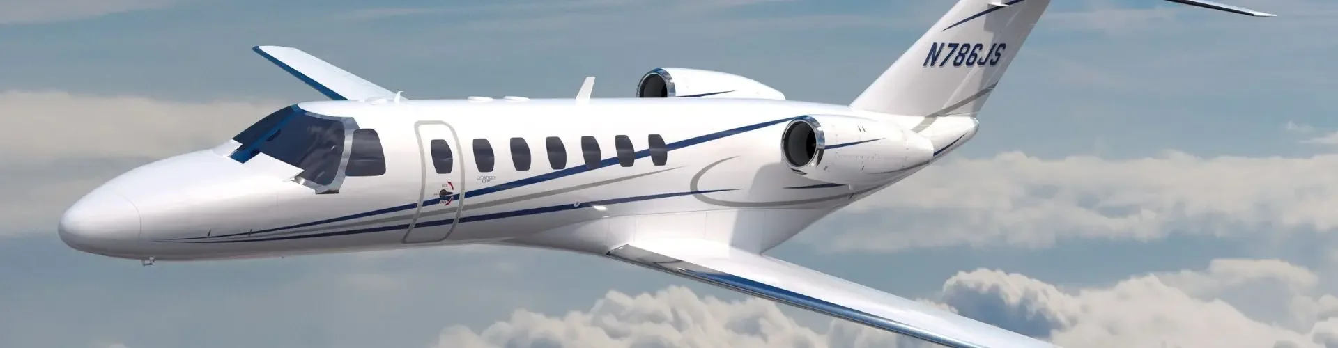How Many Private Jets Are Based in Singapore? White Citation CJ4 private jet cruising above clouds showcasing Singapore's luxury charter fleet options