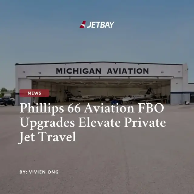 Michigan Aviation hangar facility showcasing JETBAY's FBO upgrade news for enhanced private jet services