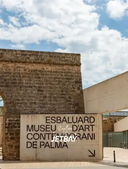Es Baluard contemporary art museum in Palma, Spain, with historic walls and city views