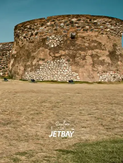 Fortaleza San Felipe stone fortress tower in Puerto Plata, a historic colonial landmark accessible via Jetbay private jet charter