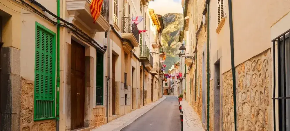 Palma's old town and street