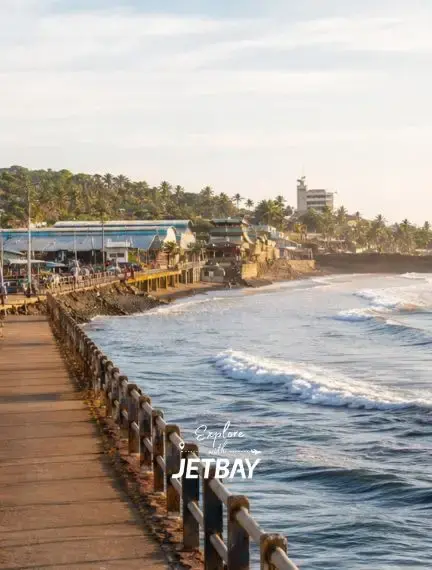 Puerto de La Libertad waterfront and pier on the Pacific coast of El Salvador