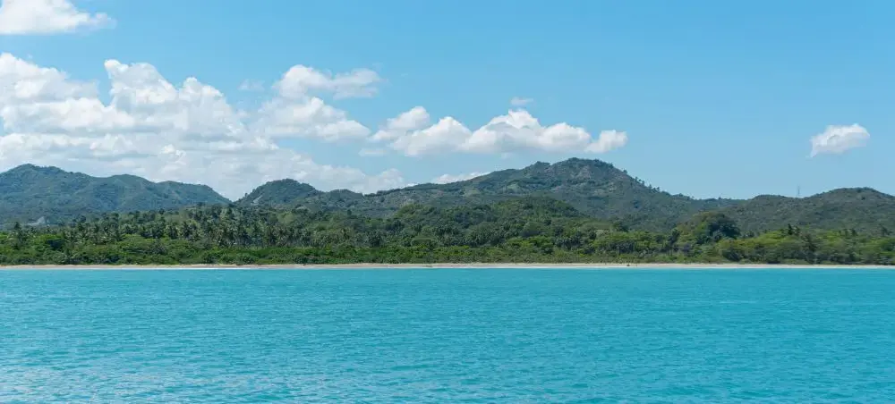 Beach near Puerto Plata on the Dominican Republic north coast