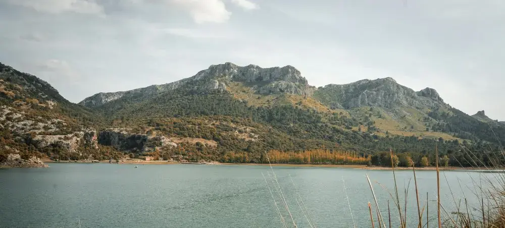 Scenic view of Tramuntana mountains in Palma de Mallorca, Spain