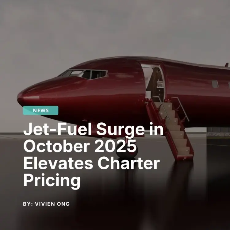 Burgundy private jet with open cabin door showcasing Jetbay's charter services amid rising fuel costs