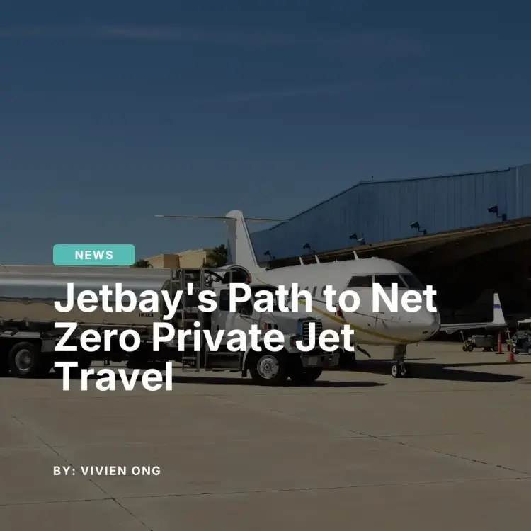 Private jet being refueled at airport hangar for sustainable aviation news article