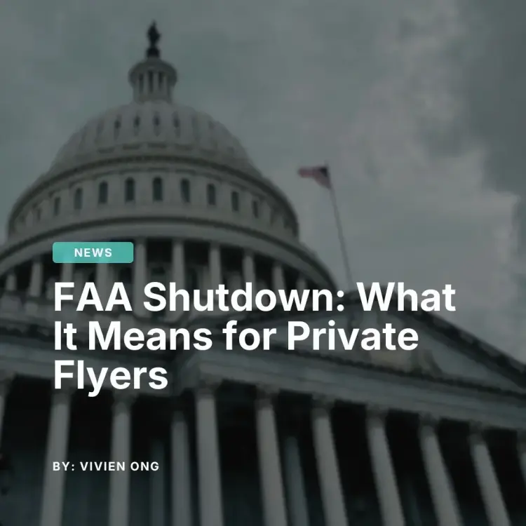 US Capitol building for news article about FAA shutdown impact on private aviation